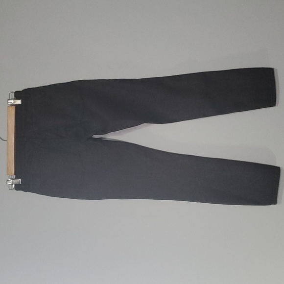 DL1961 pants womens size 27 4 black zipper accents double button cropped skinny - Picture 7 of 15